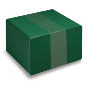 Blank Dark Green Plastic Cards