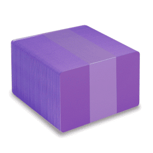 Blank Purple Plastic Cards