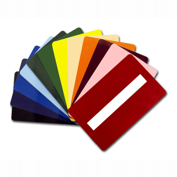 Blank Colour Plastic Cards With Signature Panel