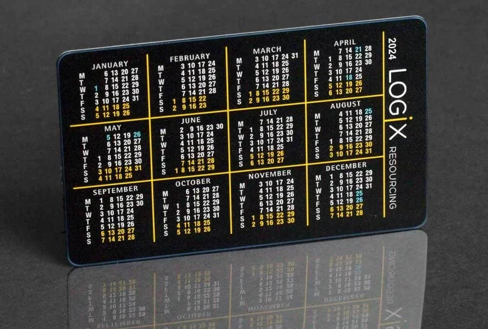 Calendar cards from Premier Eco Cards